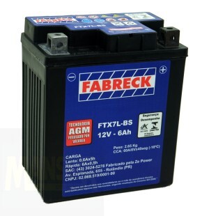 BATERIA YTX7-LBS  FTX7LBS FABREK) 6AH