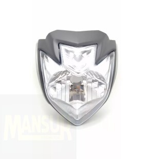 FAROL C/CARENAGEM FAZER 250 2011/15 CINZA FOSCO ( 913 0002 )