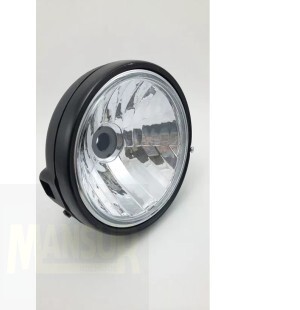 FAROL COMPLETO YBR 125 2005 END. FAZER 250 2006/10 ARO PRETO