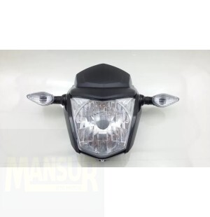Farol completo com pisca Fan 160 Esd 2016 preto