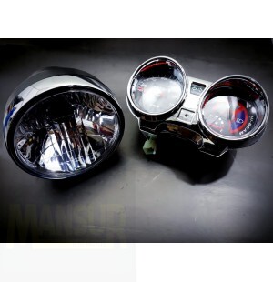 KIT FAROL TITAN COM PAINEL CG 150 CROMADO