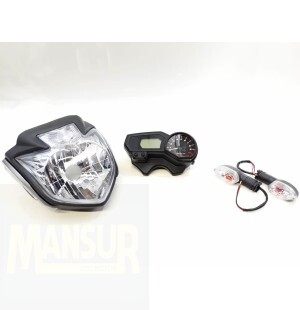 Kit Fazer 250 - Bloco optico / Painel completo / Pisca dianteiro direito e esquerdo