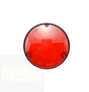 Lente Lanterna Rx 180 Rd 125 Redonda Vermelha Até 1982