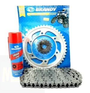 RELAÇÃO YAMAHA YZF 600 R THUNDER CAT 1996/03 BRANDY/KMC ( 2144 ) (530X118) + GRAXA SPRAY