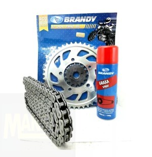RELAÇÃO SUZUKI GSX 750 F 98/2008 BRANDY/KMC C/RETENTOR + Graxa Spray