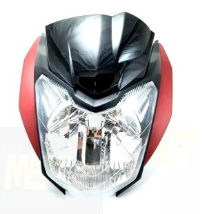 FAROL C/ CARENAGEM FAZER 150 2019 VERMELHO ( 639 0008 )