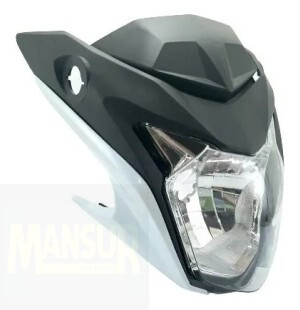 FAROL C/ CARENAGEM CB 250 TWISTER 2016 BRANCO ( 628 0002 )