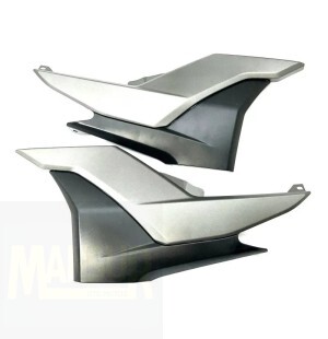 Tampa Lateral Fazer 250 Prata com Complemento Prata 2016 2017