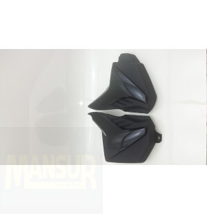TAMPA LATERAL FAN 125 2009/13 PRETA PINTADA